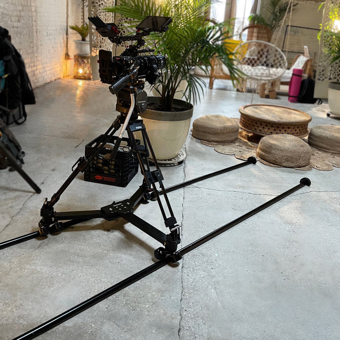 PROAIM Agile Heavy-duty Floor/Track Studio Dolly for Spiked Tripods