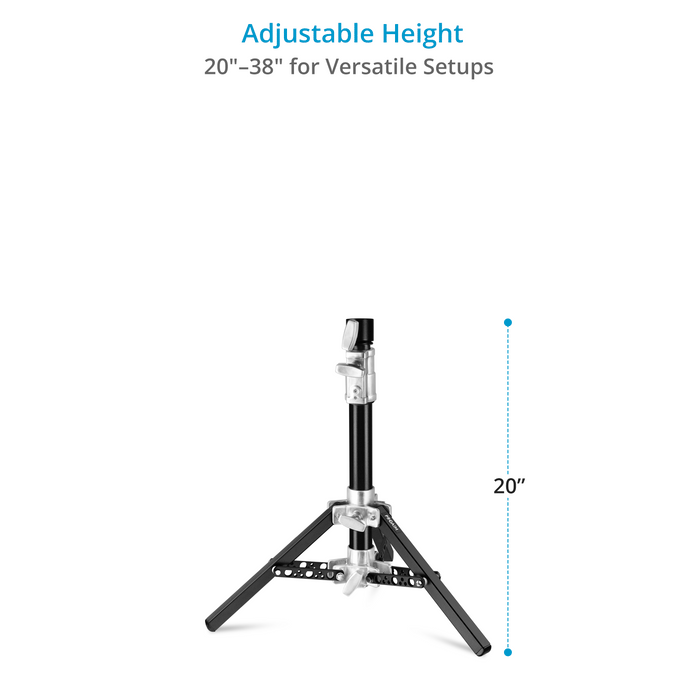 Proaim 38” Camera Slider Stand with 1-1/8" Junior Receiver, 20” Min Height