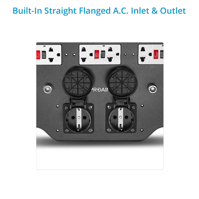 Proaim 6 Outlet AC Power Supply Board (Euro Socket) for Camera Production Carts