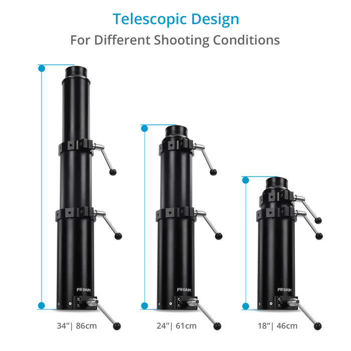 Proaim Bull Telescopic Gas Lift Bazooka for Camera Dolly