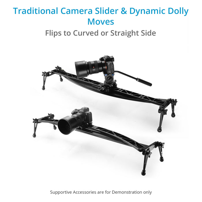 Proaim Curve-N-Line 2-way Camera Video Slider | Available Sizes: 2ft & 4ft