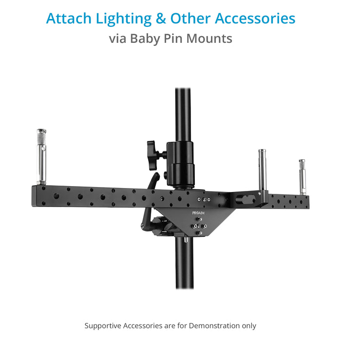 Proaim Dual Bar Mount with 5/8 Baby Pins for Monitors & Camera Support Accessories