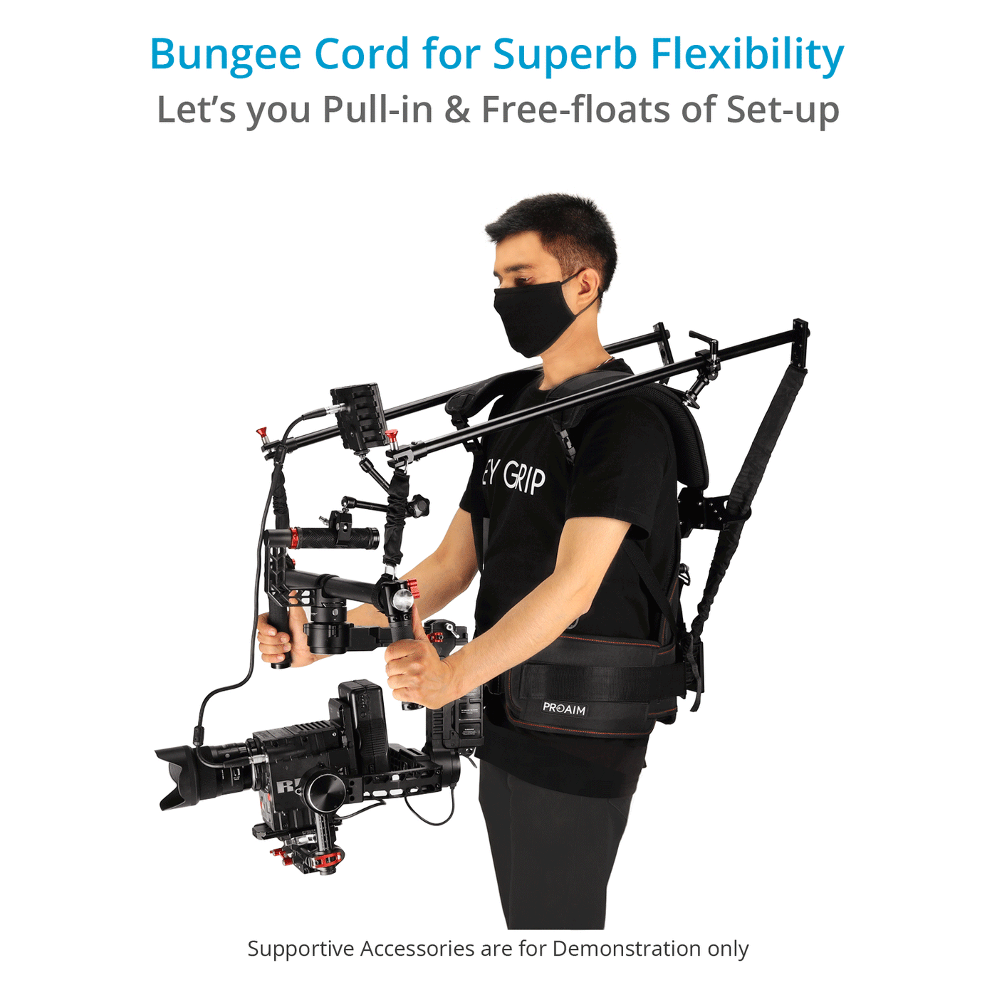 Flexi Rig Pro – Camera Gimbal Support Mount Kit | Proaim