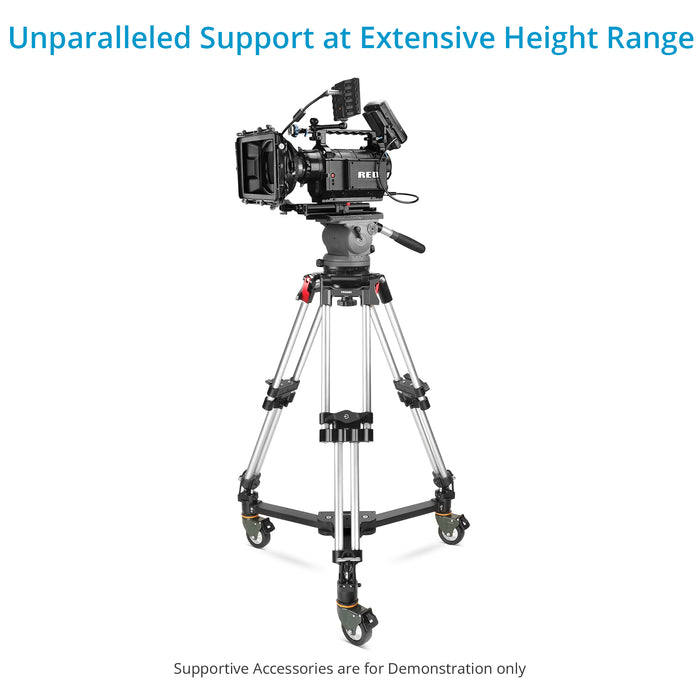 Proaim HD 150mm Bowl Baby Camera Tripod Stand w Lever-Friction and Aluminum Spreader