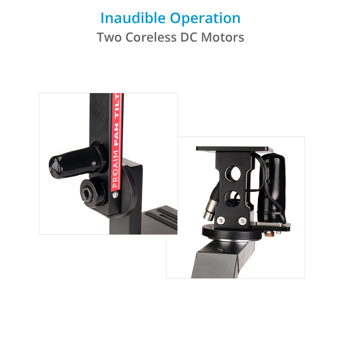 Proaim Sr. Pan Tilt Head for Camera Jib Crane, Payload - 7.5kg/16.5lb