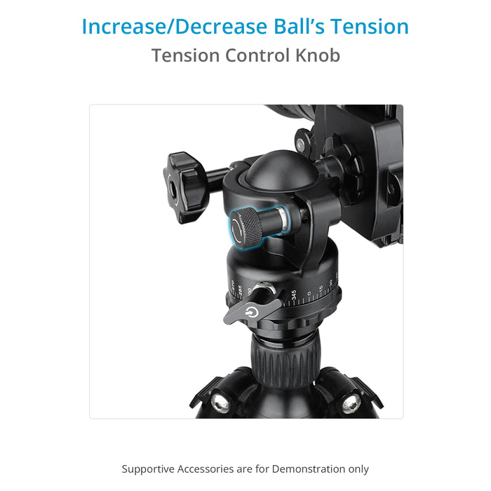 Proaim 3-in-1 Superball Camera Tripod Ball Head with Lever Clamp