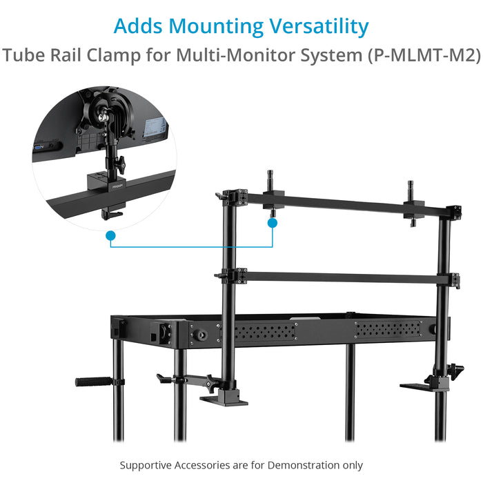 Proaim Tube Rail Clamp with 5/8 Baby Pin for Multi-Monitor System P-MLMT-M2