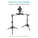 Proaim 44” Double Riser Camera Slider Stand with Junior Pin (1-1/8" Receiver)