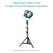 Proaim 6.8’ Low Ninja Double Riser Combo Stand for Light Fixtures & Photography Equipment
