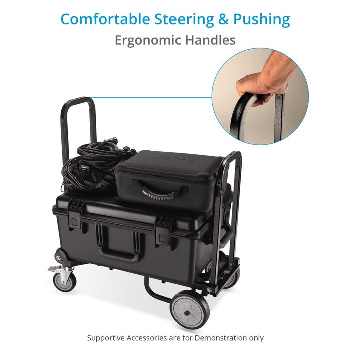 Proaim Vanguard NANO Adjustable Foldable Cart with Wheels | Professional Equipment Platform Cart