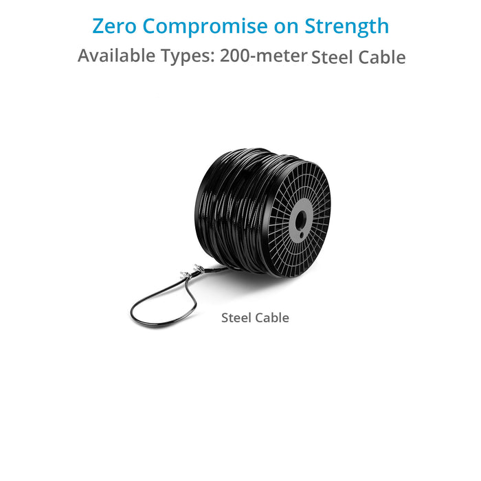 Proaim Safety Cable for Sky-Walker Pro Cinema Cablecam System| Dyneema. Steel.