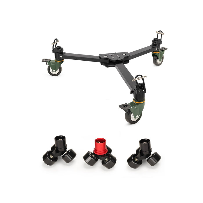 PROAIM Agile Heavy-duty Floor/Track Studio Dolly for Spiked Tripods