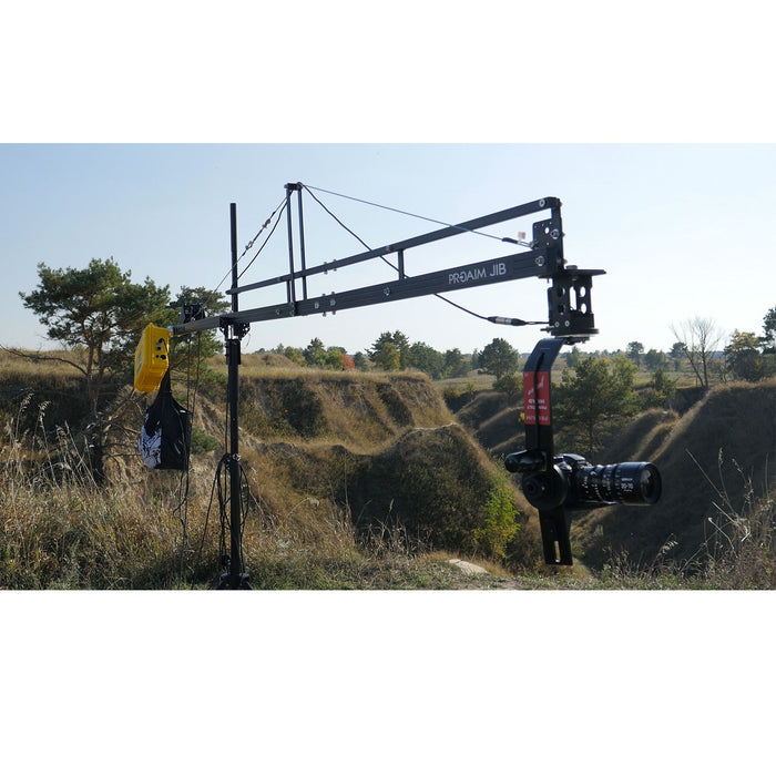 Proaim 12ft Camera Crane Jib with Stand for Gimbals, Pan-Tilt & Fluid Head