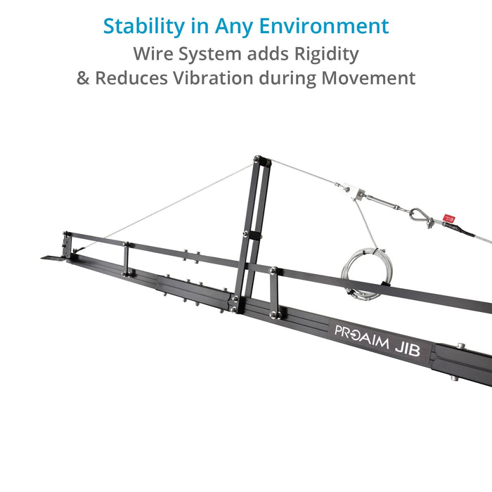 Proaim 18ft Camera Crane Jib with Stand for Gimbals, Pan-Tilt & Fluid Head