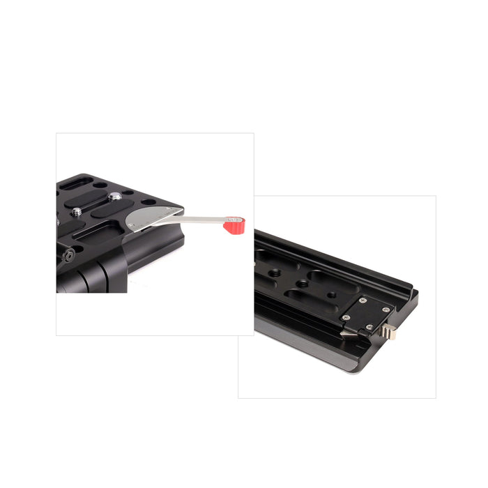 Proaim 19-15mm Camera Base Plate, ARRI Standard Dovetail Tripod Plate with New Quick Lock