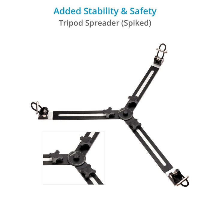 Proaim Mitchell Heavy-duty Camera Tripod Stand with Spreader