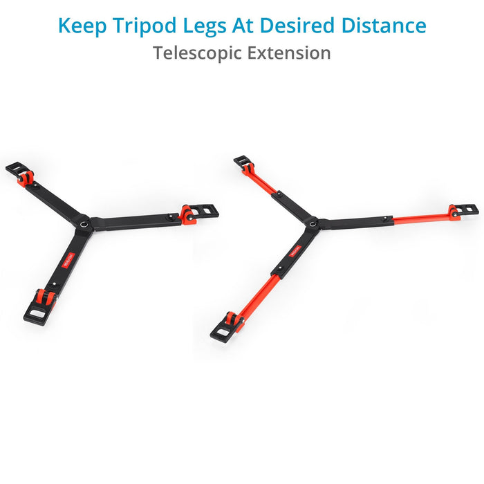 Proaim Heavy Duty Ground Spreader for Twin Spiked Feet Tripods 