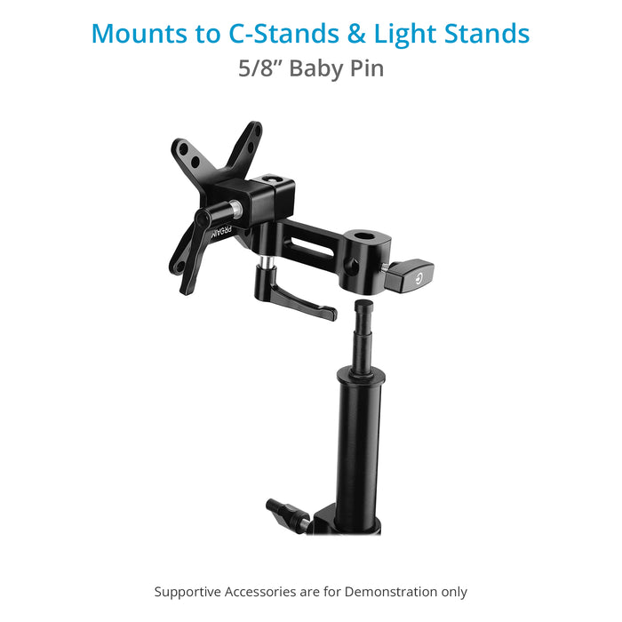 Proaim Monitor Mount for C-Stands & Light Stands | Payload: 30kg / 65lb