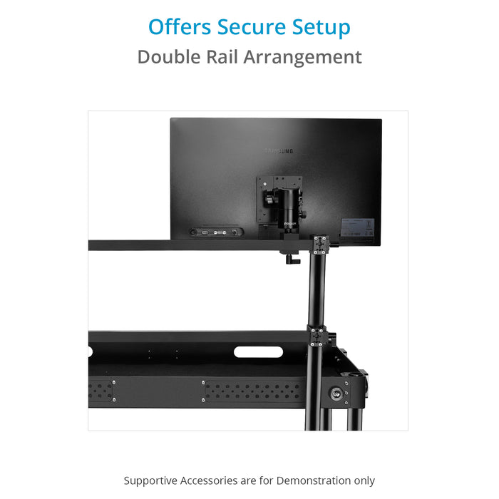 Proaim Multi Monitor Mounting System for Video Camera Production Carts