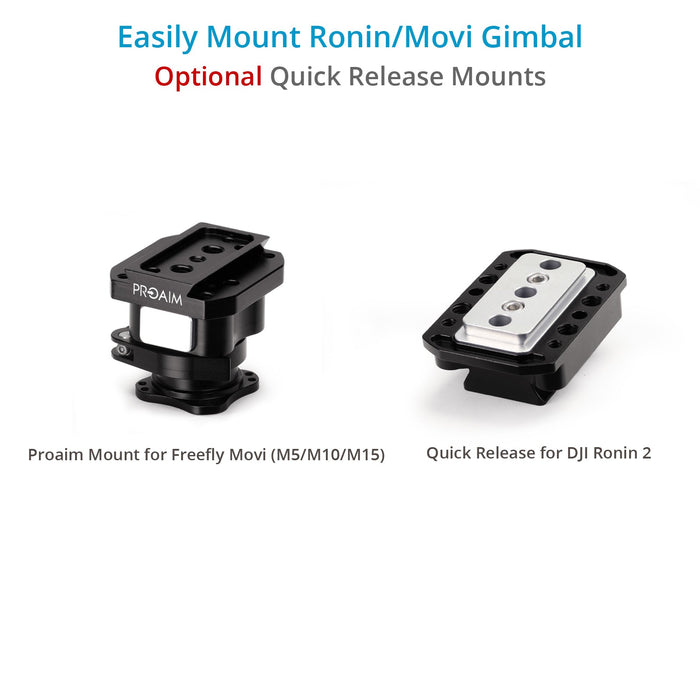 Proaim Quick Release Mount for Freefly MOVI, DJI Ronin/M/MX Camera Gimbals