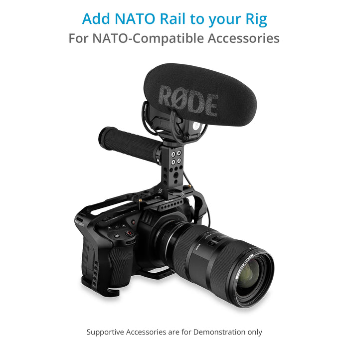 Proaim SnapRig Safety NATO Rail (Quick Release) for Camera Cage & Rigs.