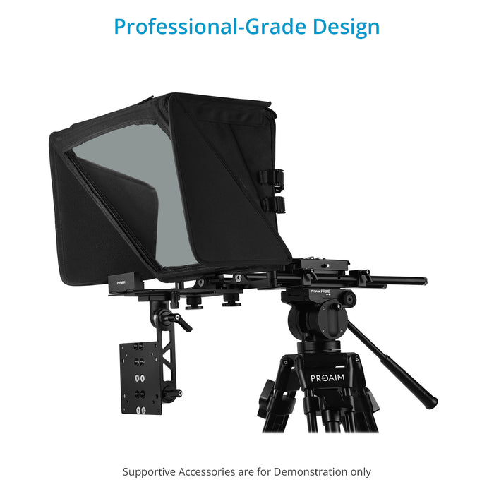 Proaim Ultra Modular Teleprompter | Fits 12” LCD Monitors / Tabs