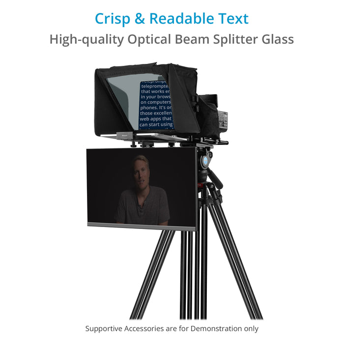 Proaim Ultra Modular Teleprompter | Fits 12” LCD Monitors / Tabs