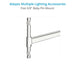 Proaim Linkon 5/8" Triple Header for Lights & Lighting Accessories